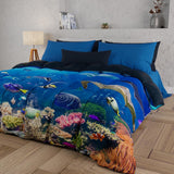 PETTI Artigiani Italiani cuvertură pentru pat dublu, 100% Made in Italy, Aquarium Plapumi si pilote Naty Shop