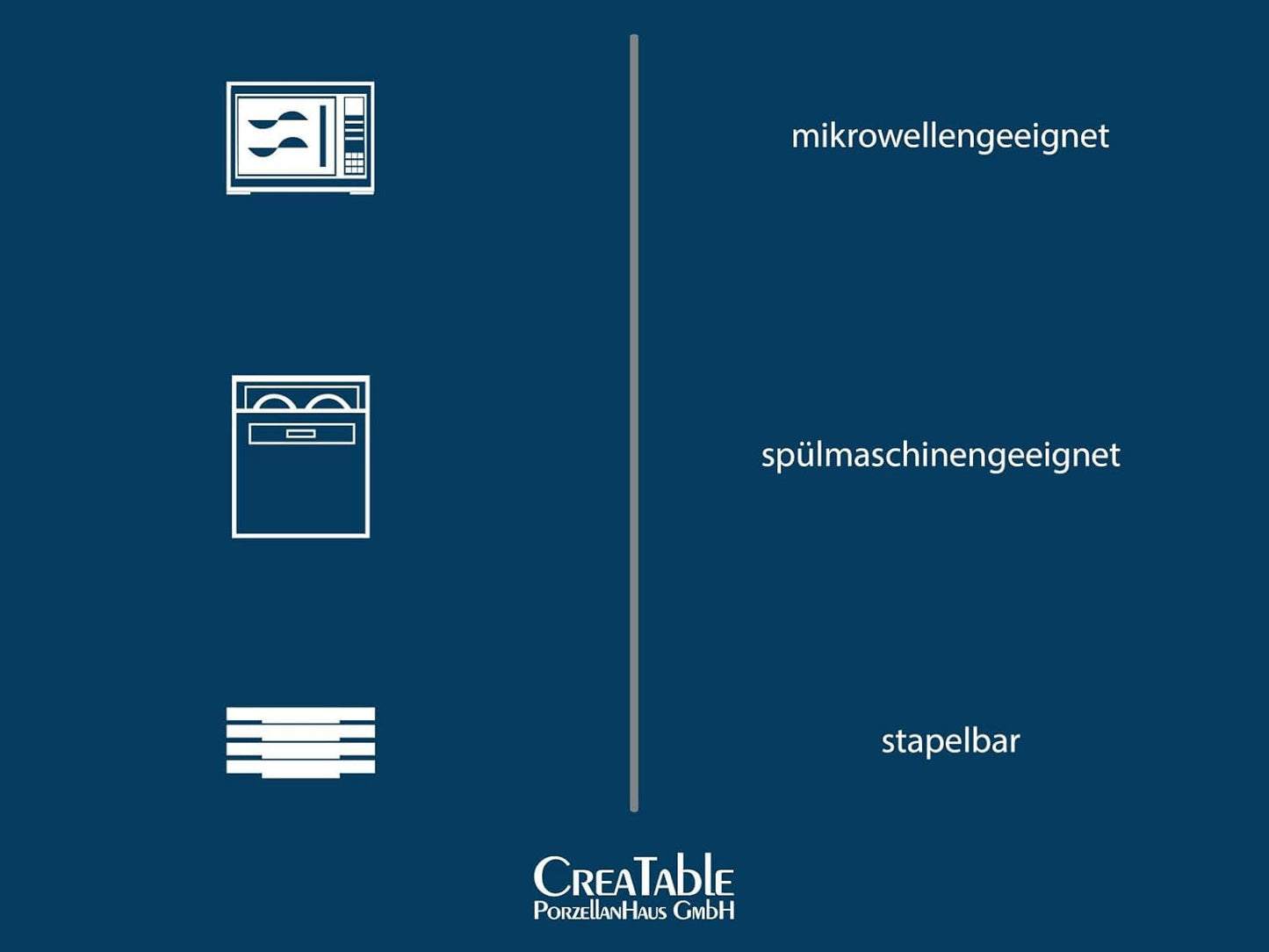 CreaTable, 23679, seria Cascade, set de veselă cu 32 de piese pentru 8 persoane, serviciu combinat din gresie, potrivit pentru mașina de spălat vase și cuptorul cu microunde, producție de calitate