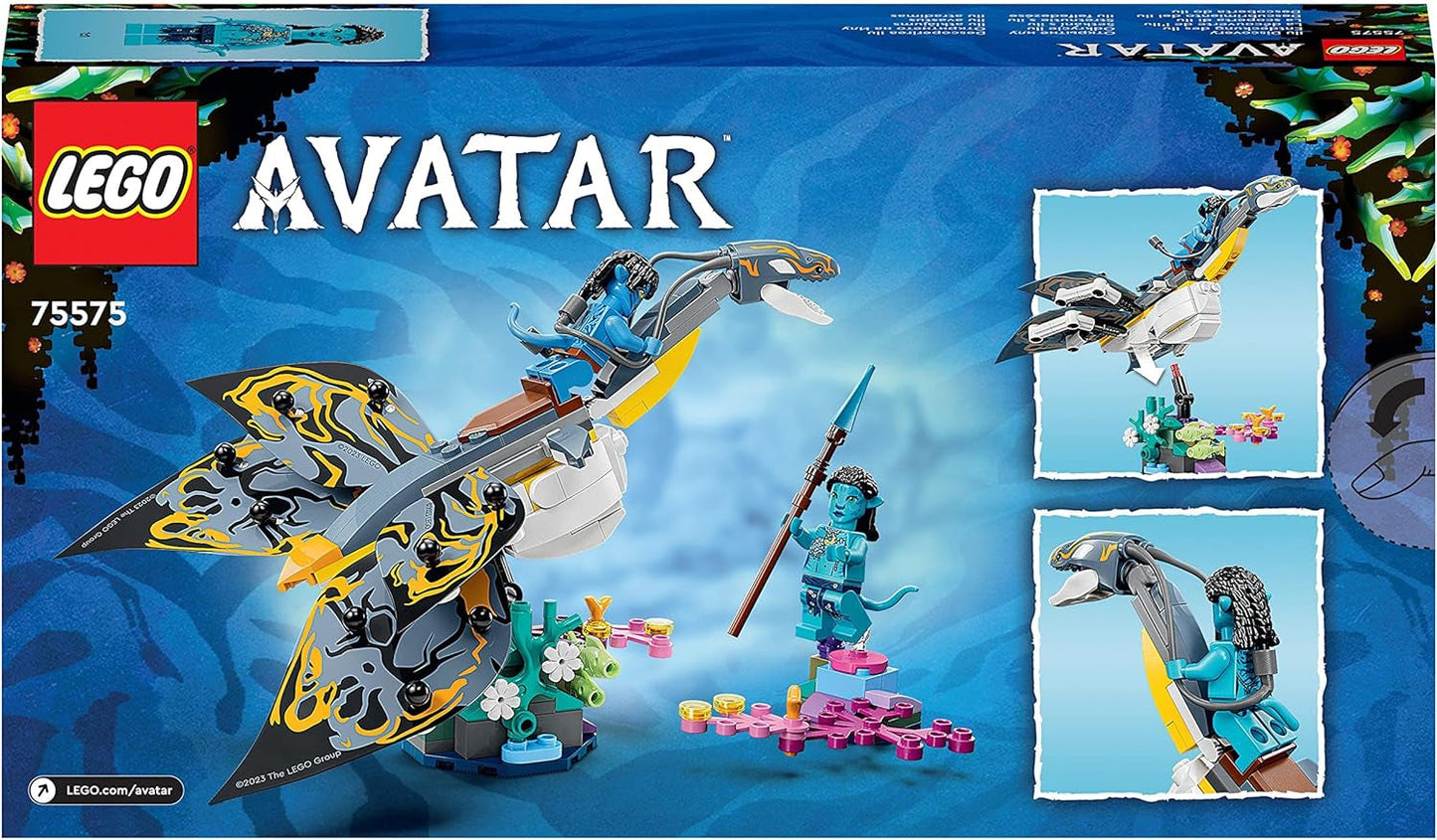 LEGO Avatar Descoperirea lui Ilu, Calea Apei Jucărie construibilă cu figură subacvatică, Pandora Set de colecție pentru copii și fani ai filmelor de la 8 ani în sus 75575 Seturi de constructie Besuche den LEGO-Store