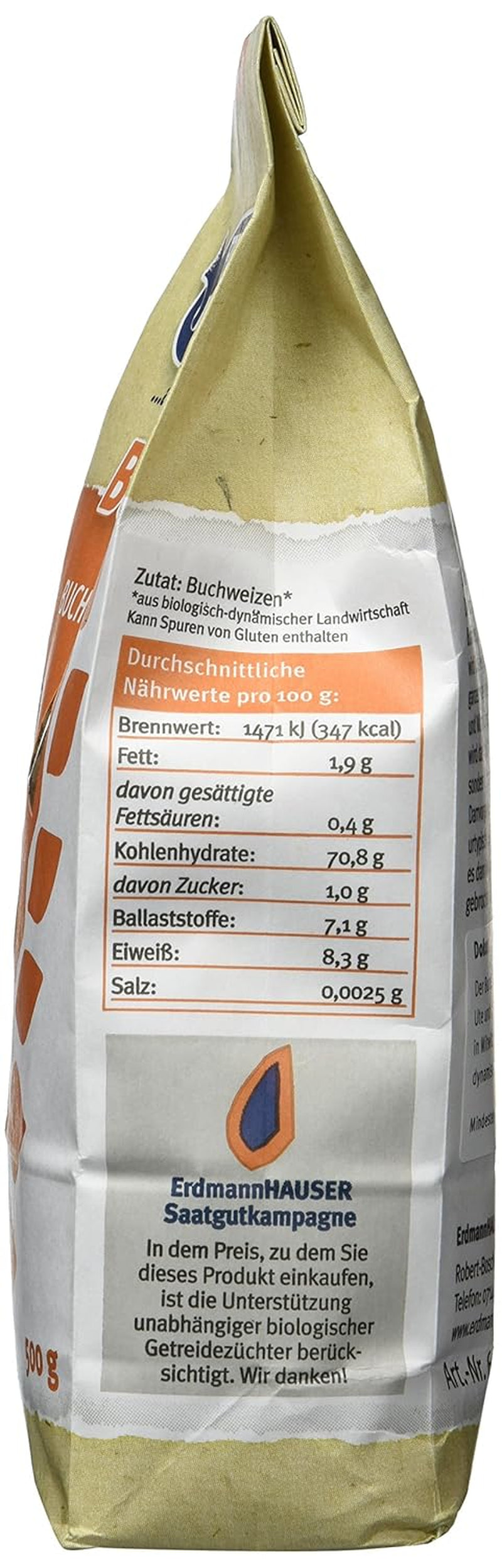 Bulgur de hrișcă organic, pachet de 6 (6 x 500 g)