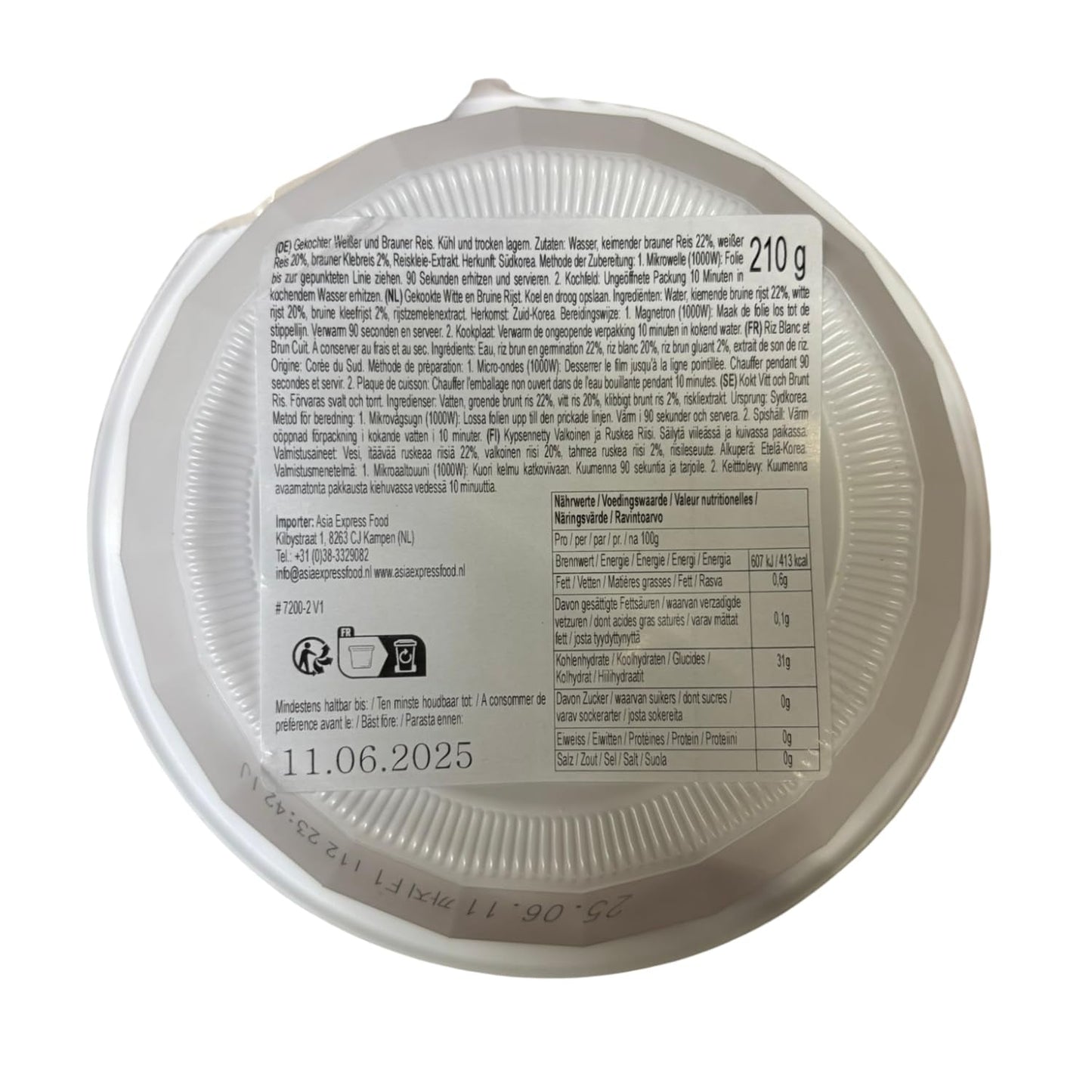Orez gătit CJ 5349 într-o tavă pentru microunde, 210 g