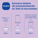 Set MAM Nou-născut, Set Cadou, format din: 2 x Biberoane Anti-Colic 160 ml, 1 x Biberon Anti-Colic 260 ml, 1 x Suzetă Original Start, 1 x Broșă pentru suzetă, de la 0 luni, Neutro