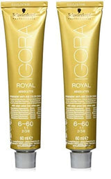 Igora Royal Absolute Age Blend Culoare de păr, 7-560 Blond mediu auriu ciocolată, 60 ml Vopsea pentru par Naty Shop 6-60 Blond închis Ciocolată Natural 60 ml (pachet de 2)