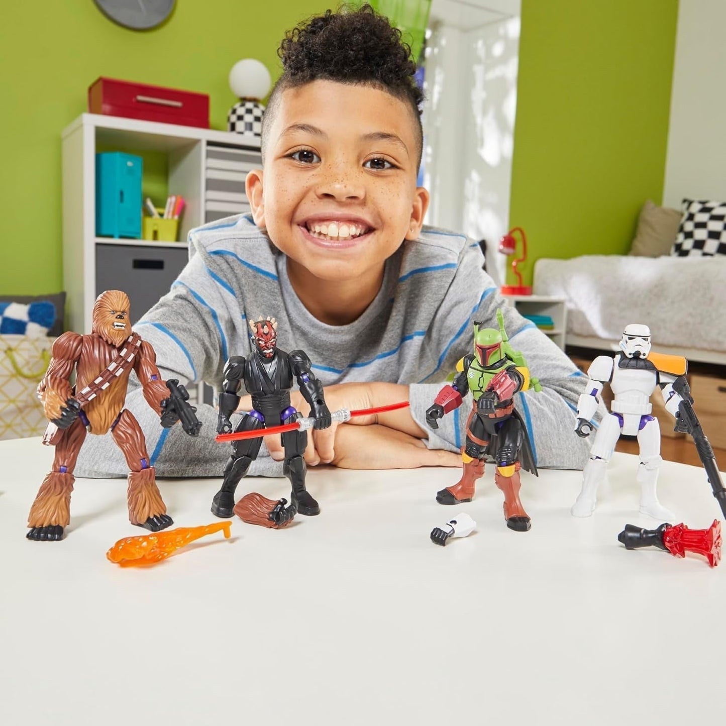 Star Wars Mixmashers Boba Fett Personalizabil Mix-And-Match Action Figure & Accesorii Action figures Naty Shop