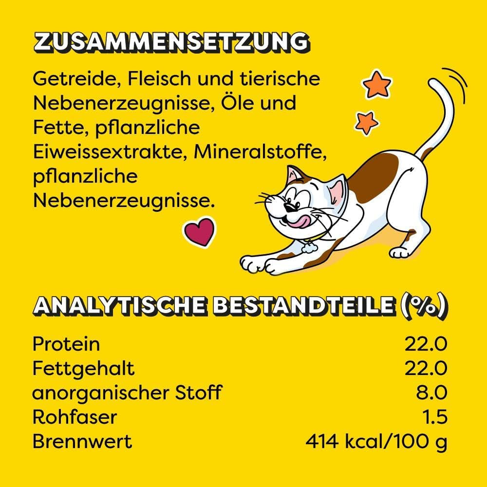 DREAMIES SHAKE UPS Multivitamine Seafood Festival, recompense pentru pisici în pliculețe porționate - 55g (6 pliculețe)