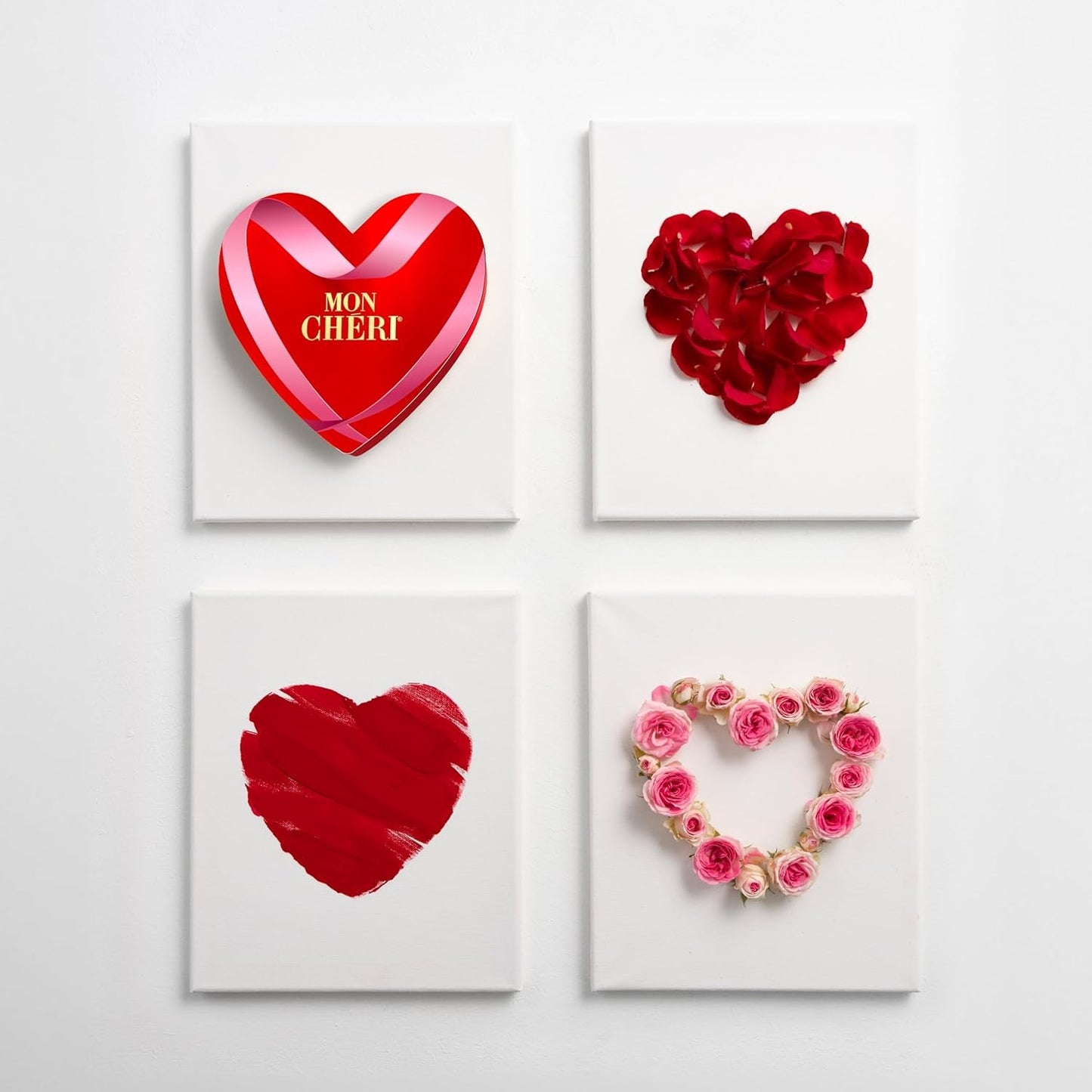 Ferrero Mon Chéri Heart – Cadou de ciocolată de Ziua Îndrăgostiților pentru el și ea – Ciocolată crocantă, lichior fructat și cireșe aromate – Pentru Ziua Îndrăgostiților, Ziua Mamei și Paște – 1 pachet de 147 g