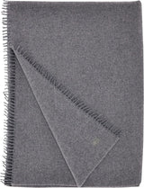 Pătură Must Relax - Pătură din lână - Plaid de înaltă calitate din lână nouă pură cu franjuri - 130X190 Cm - 310 Rose - De la "Zoeppritz since 1828" Paturi si Cuverturi 'zoeppritz since 1828' 940 Gri mediu Mel. 130X190Cm