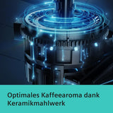 Espressor automat Siemens EQ.6 plus s300 TE653501DE, pentru multe specialități de cafea, spumator de lapte, râșniță ceramică, funcție dublă de cafea, anticalcar, curățare automată cu abur, 1500 W, argintiu