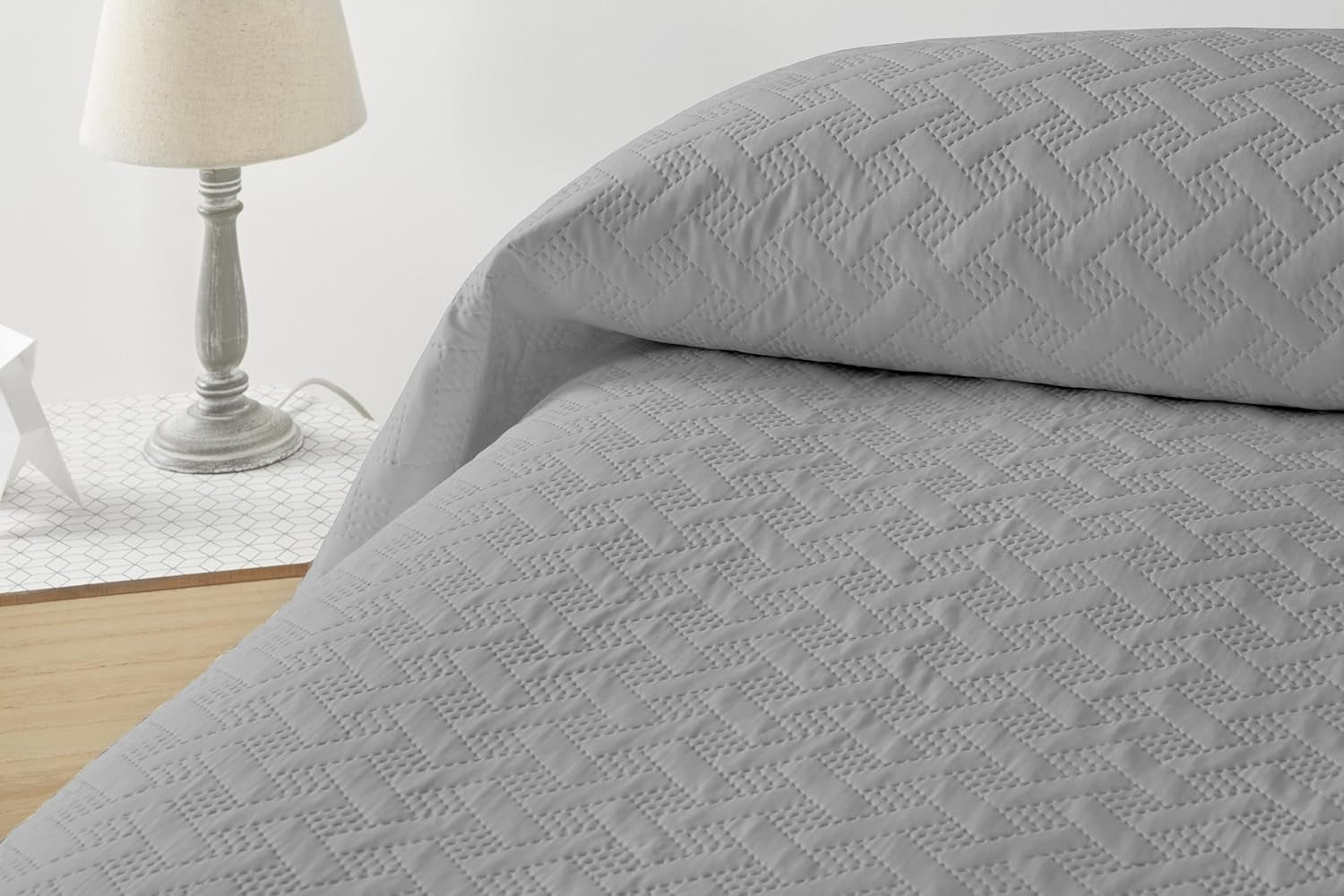 LISO - Cuvertură de pat pentru 105 Cm - Cuvertură de pat Bouti Bed - Primăvară și vară - 200X260 Cm - Roz Paturi si Cuverturi Besuche den Degrees home-Store Gri Pat 180 Cm