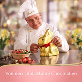 Baton de ciocolată Lindt Gold Bunny, Ciocolată neagră | 120 g | Ciocolată neagră 60%, făcută conform rețetei originale Gold Bunny | Baton de ciocolată | Cadou de ciocolată