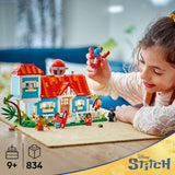 LEGO Ç€ Disney Casa de pe plajă din "Lilo și Stitch" - Jucărie de construit cu 6 camere, observator, navă spațială și 5 minifigurine - cadou de ziua de naștere pentru fete și băieți de 9+ și fani 43268 Seturi de constructie Besuche den LEGO-Store