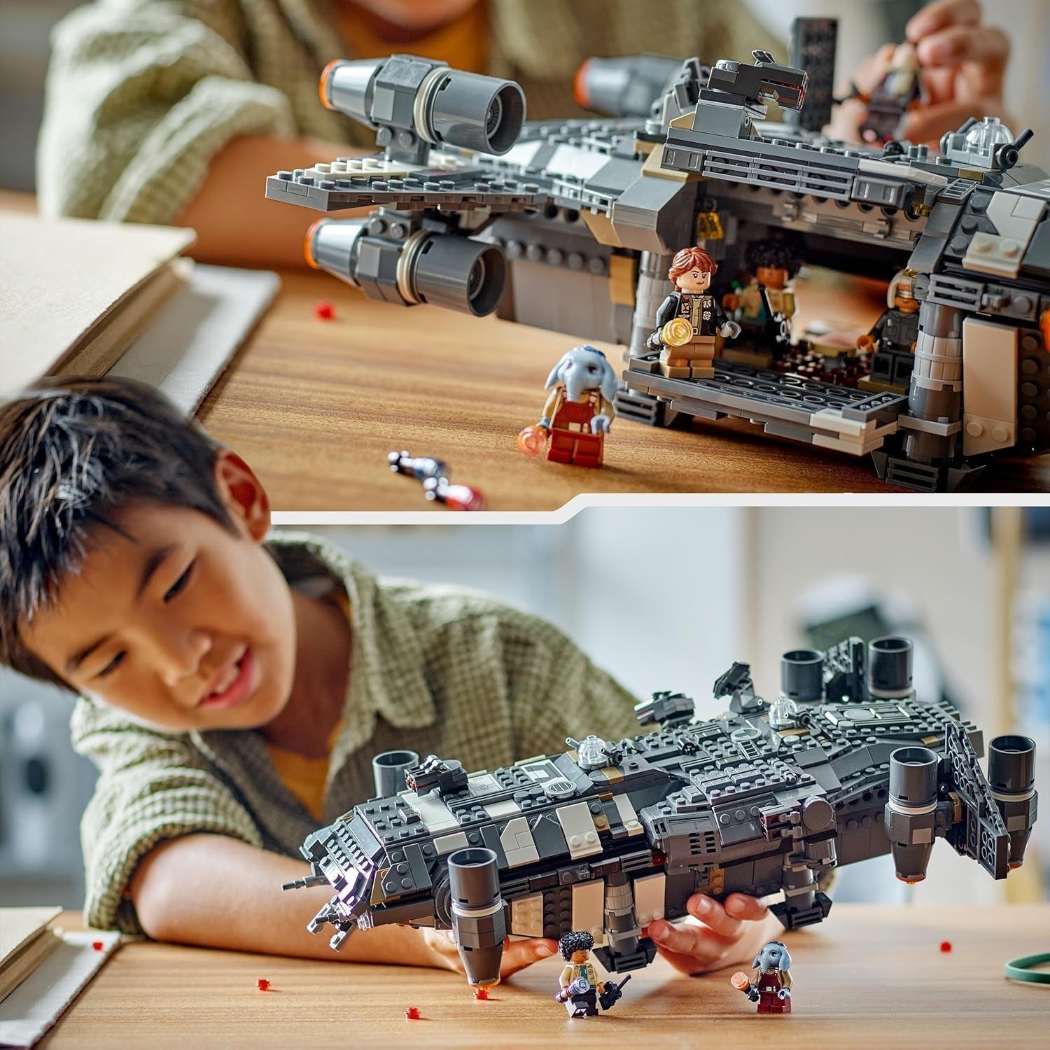 LEGO Star Wars: Skeleton Crew Onyx Cinder, navă stelară de jucărie de construit și colecționat pentru băieți și fete cu 5 personaje, idee de cadou pentru fanii de la 10 ani 75374 Seturi de constructie Besuche den LEGO-Store