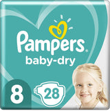 Scutece Pampers 81657566 Baby-Dry Pants, albe