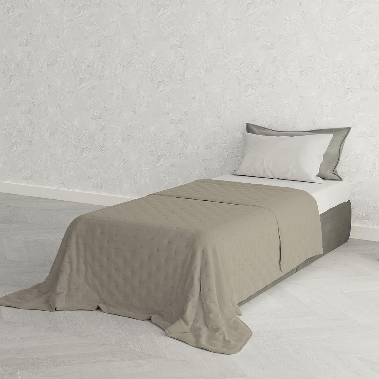 Lenjerie de pat italiană cuvertură de vară CHIC, microfibră, SINGLE 170X250Cm, maro Plapumi si pilote Naty Shop