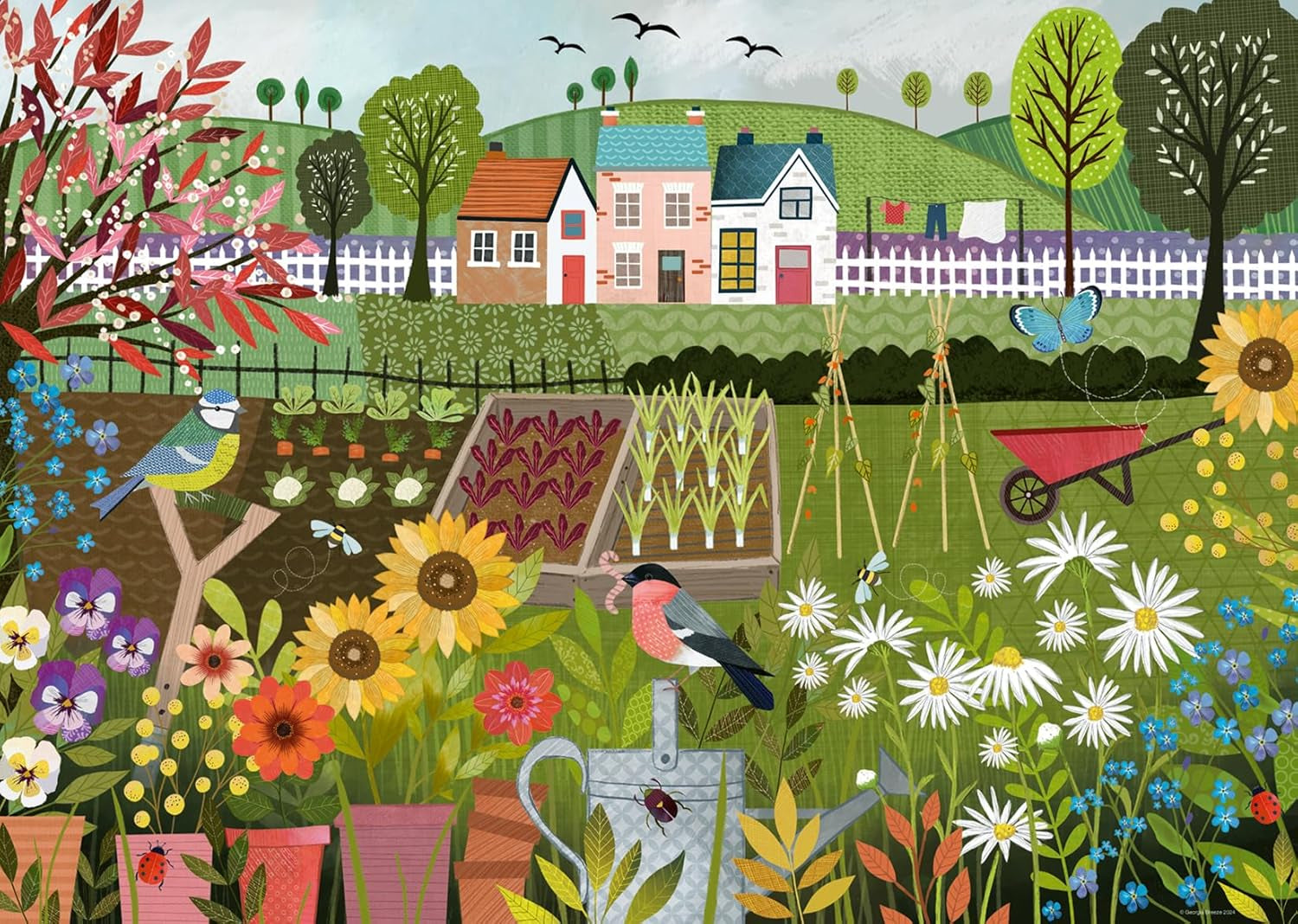 Ravensburger Puzzle 12001178 - Garden Allotment - puzzle jigsaw de 1000 de piese pentru adulți și copii de peste 14 ani Puzzle Naty Shop Design nou