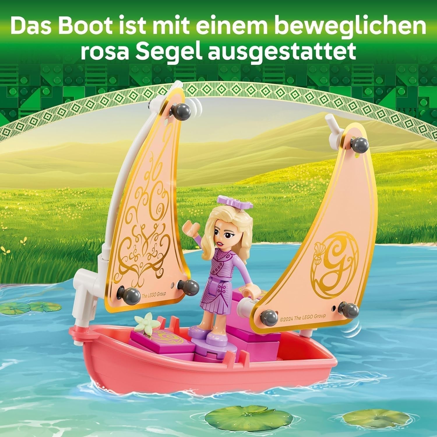 LEGO Wicked Glinda, Elphaba și Nessarose la Universitatea Shiz, barcă cu pânze și 3 figurine, barcă de jucărie, cadou pentru fete și băieți de la 7 ani, iubitorii casei de păpuși 75681 Seturi de constructie Besuche den LEGO-Store