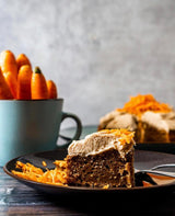 RUF Karotten-Ingwer-Kuchen, Backmischung Für Einen Saftigen Karottenkuchen Mit Frischen Möhren Und Fruchtiger Ingwer-Zuckerglasur, Vegan Naty Shop