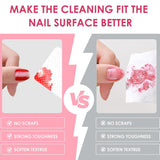 330 Stück Fusselfrei Nägel Wattepads, Fusselfreie Nageltücher, Nagel Wischtücher Wattepads, Nagellack Entfernen Für Cleaner Gelnägel Nail Wipes Pads (Weiß)