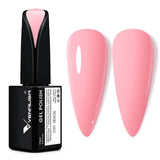 VENALISA Oja UV Coral Orange 15ml Oja Gel Pentru Lampa UV De Unghii Transparent Coral Orange Oja Gel Modele De Unghii Pentru Design De Unghii DIY