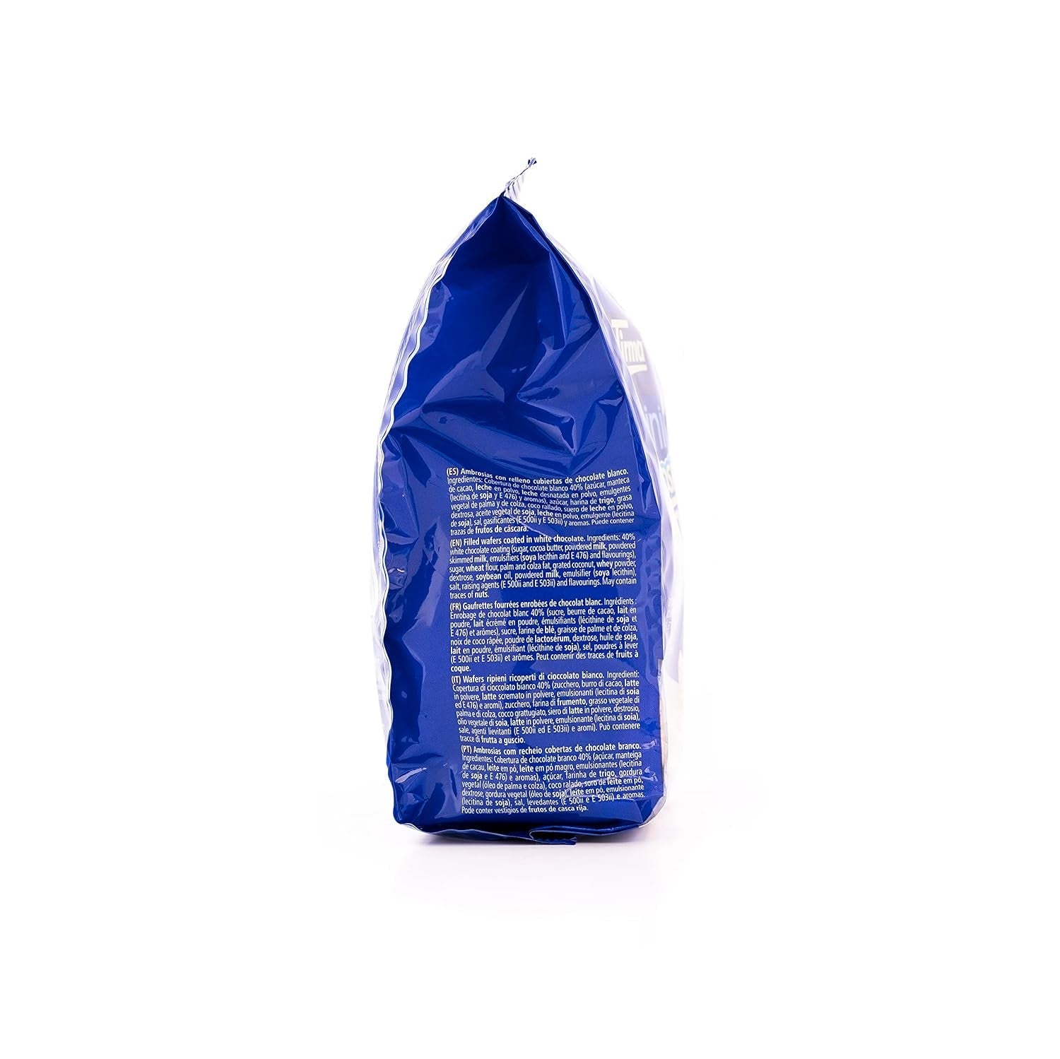 Tirma Mini Napolitane Ciocolată Albă | (16 unități x 13,5g), 216g | Umplutură delicată cu cremă | Non-OMG | Potrivit pentru vegetarieni | Ambalate individual | Gustare la pachet