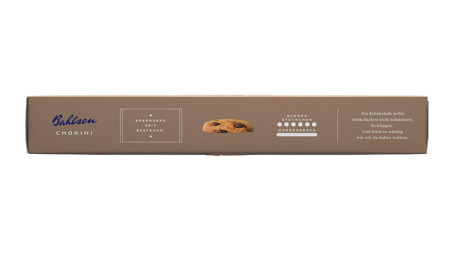 Bahlsen Chokini - Pachet de 2 - Aluat fraged cu bucăți de ciocolată și aromă de portocale (1 x 150 g)