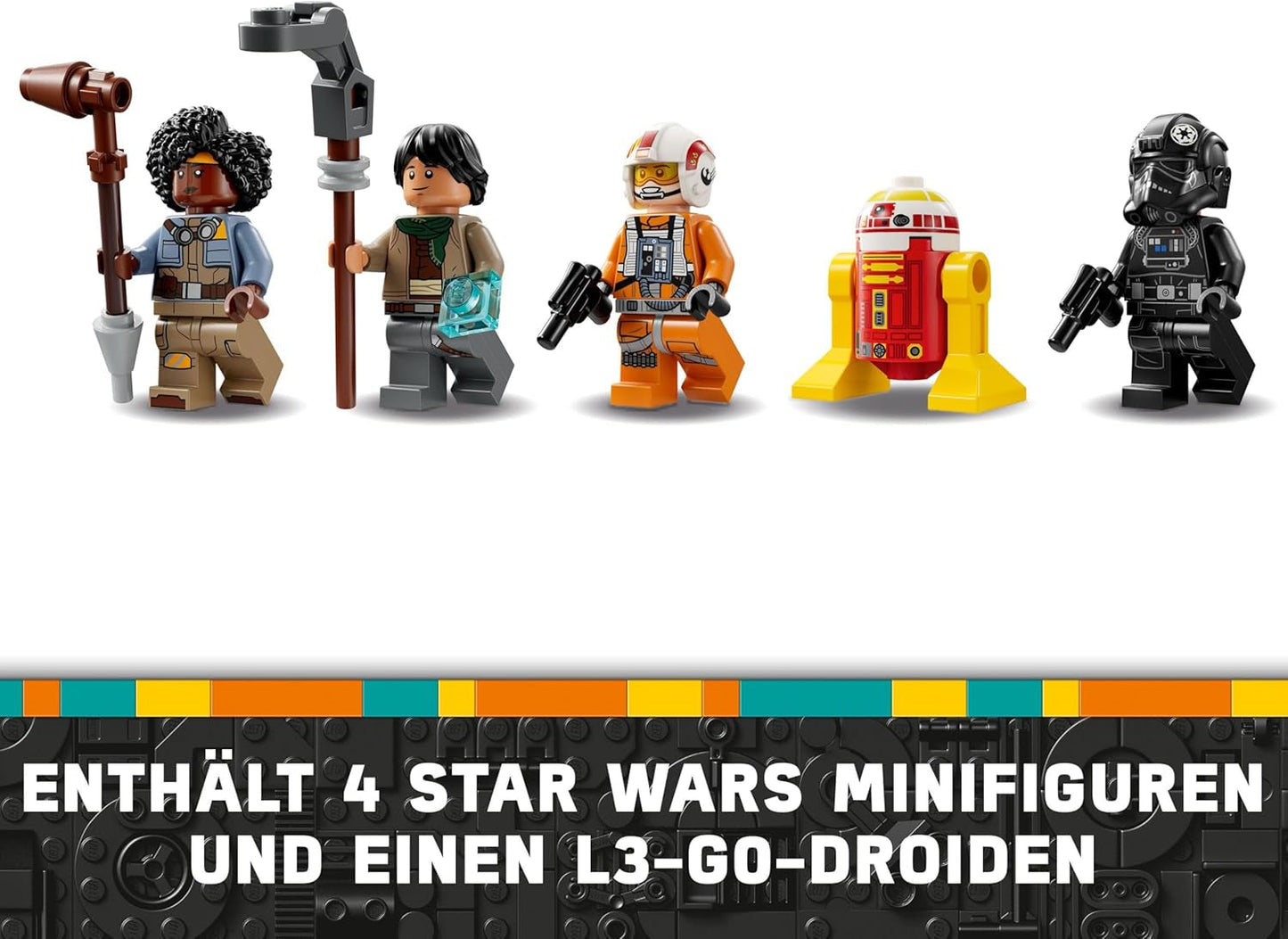 LEGO Star Wars TIE Fighter & X-Wing Mashup, jucărie construibilă Starfighter, idee de cadou pentru copii, nave stelare personalizabile, cadou pentru băieți, fete și toți fanii 75393 Seturi de constructie Besuche den LEGO-Store