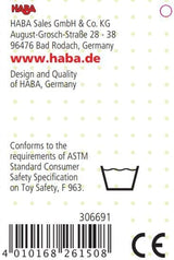HABA 306691 - Zornăitor figură sigiliu, jucărie de prindere de la 6 luni, Made in Germany, gri Jucarii Bebe Naty Shop