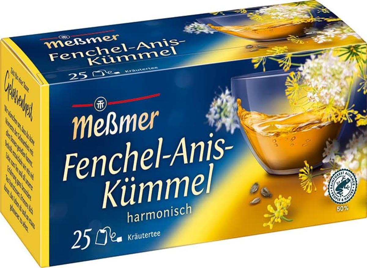 Meßmer Amestec de urzică | 25 | Pliculețe de ceai | Vegan | Fără gluten | Fără lactoză