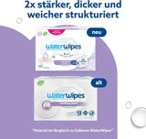 Șervețele umede WaterWipes Sensitive+ Soothing Clean, 720 bucăți (12 pachete), curățare, îngrijire și calmare 3 în 1, 99% apă cu extract de plante, șervețele umede pentru bebeluși fără parfum