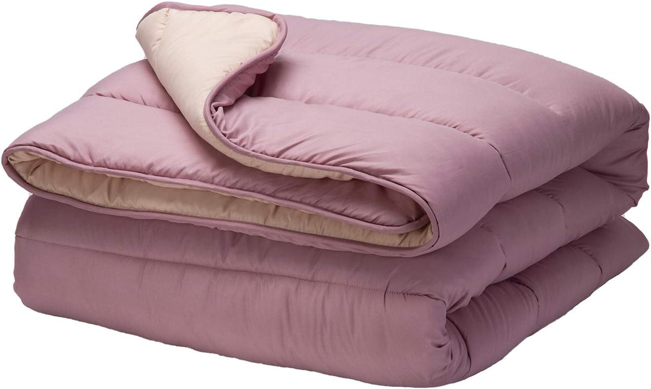 Pikolin Home - Plapumă reversibilă 300 G - Umplutură nordică bicoloră - Pentru pat 90 - Umplută cu pene, caldă, respirabilă, Gri deschis/gri natural, 150 X 220 Cm Plapumi si pilote Naty Shop Violet Pernă de 90 - 150X220Cm