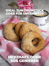 Simply Keto Lower Carb* Bagel Baking Mix pentru Lower Carb* și dieta ketogenică - fără lactoză și gluten - 335 grame Bucatarie Naty Shop