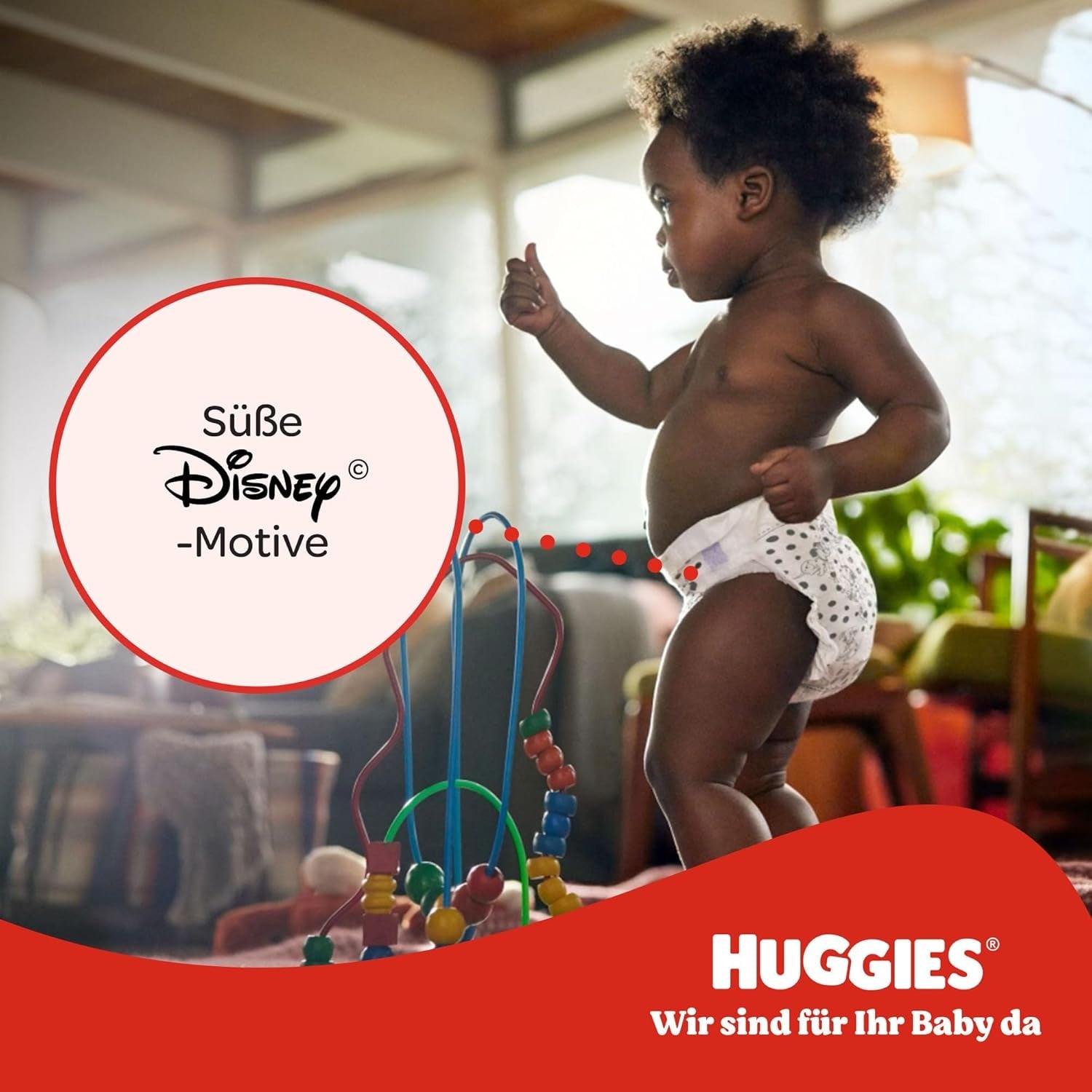 Pantaloni Huggies Little Movers Disney, mărimea 5, 104 bucăți (2x52), cutie lunară