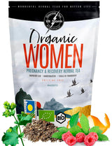 VITSTORM® BIO TEE Mom &amp; Kids – Ceai pentru femei și alăptare – Rooibos, mere, fenicul, melisă, alchemilla, căpșuni – Ceai relaxant - Fructat și delicios - Fără cofeină - Ceai din plante 100 g