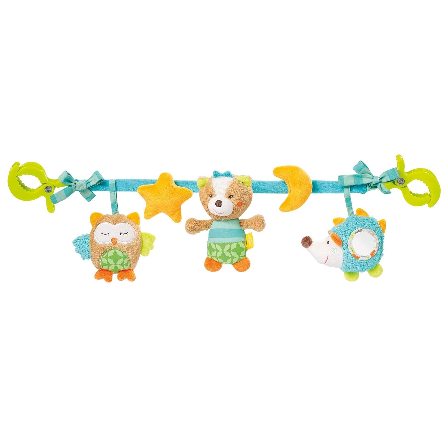 Fehn lanț mobil pentru copii Panda Baby Mobile - lanț mobil pentru copii cu figuri drăguțe - jucărie pentru copii pentru agățare flexibilă - jucărie pentru cărucior pentru bebeluși și copii mici de la 0+ luni Jucarii Bebe Naty Shop Pădurea adormită