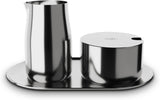 SET LAPTE ȘI ZAHĂR alfi, set lapte și zahăr din oțel inoxidabil lucios, de înaltă calitate, design elegant, lavabil în mașina de spălat vase, durabil
