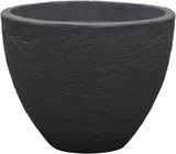Ghiveci Dehner Stone, Ø 40 cm, înălțime aprox. 31 cm, plastic, antracit