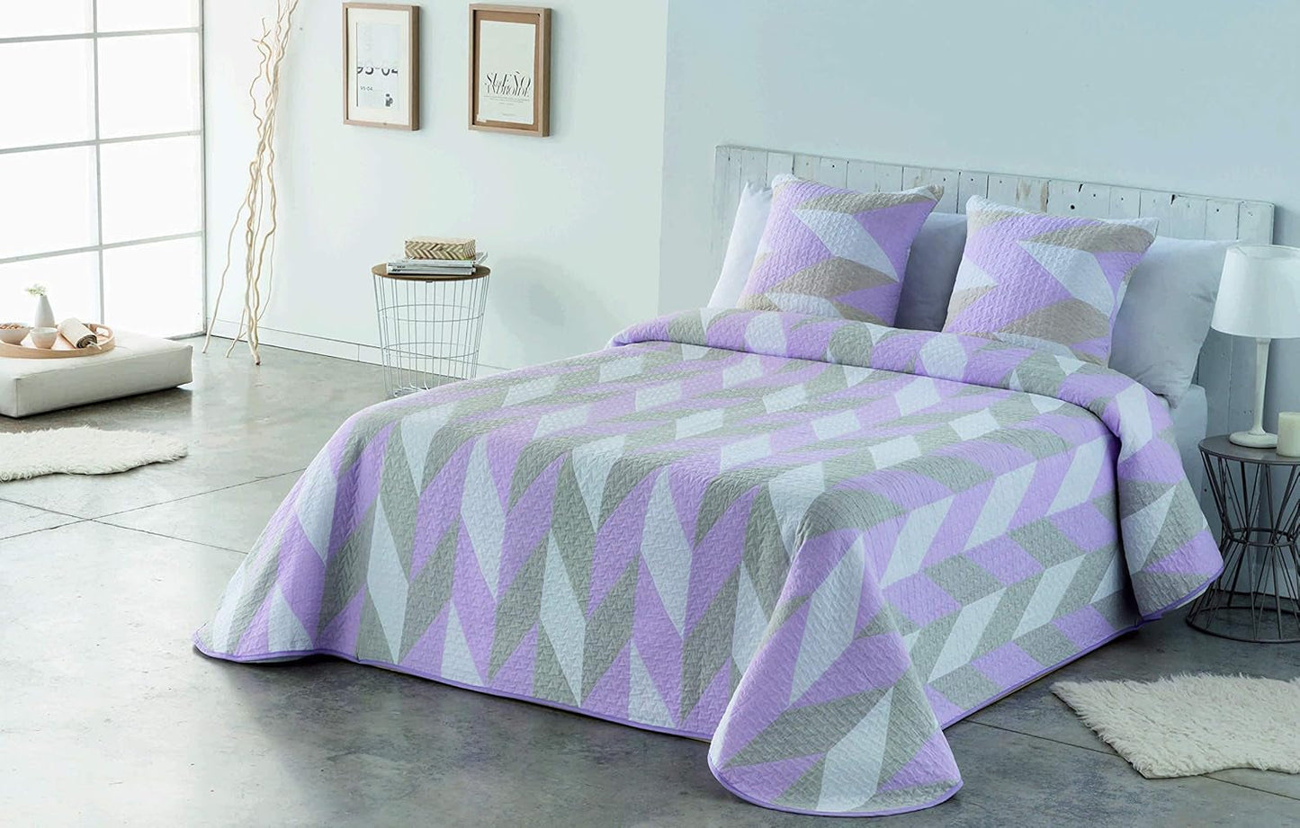 VIALMAN Sofia 30 Bouti Plapumă ușoară pentru pat dublu | dimensiune plapumă 250 X 270 cm, gri Plapumi si pilote Naty Shop Roz 135X190 Cm