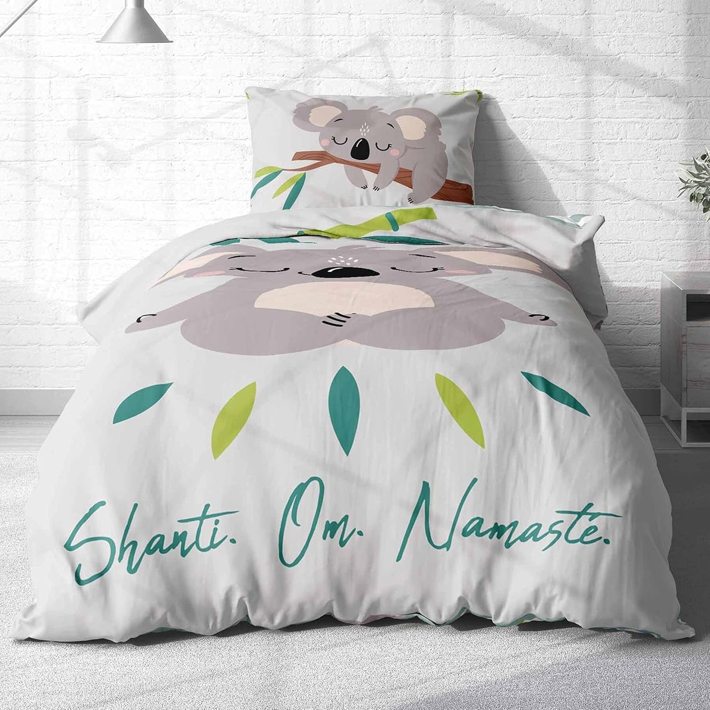 Lenjerie de pat copii si adolescenti, unisex, Ursulet Koala, bumbac Lenjerie de pat - copii Naty Shop