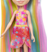 Păpuși Enchantimals, păpușă cu păr Sunshine Beach Deluxe și prieten animal, păpușă mică cu fustă detașabilă și accesorii, cadouri pentru copii, HTJ70 Papusi Naty Shop