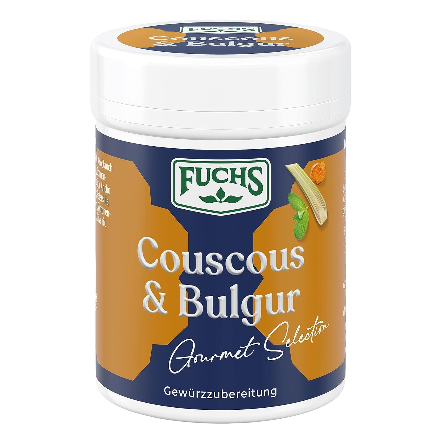 Fuchs Spices Gourmet Selection Middle East/Africa – Mix de condimente pentru couscous și bulgur, mix de condimente reîncărcabil, pentru asezonarea mâncărurilor cu bulgur, vegan, 55 g