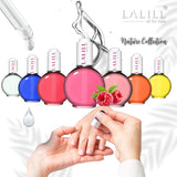 LALILL Nail Cuticle Oil 75Ml - Himbeere Nagelpflegeöl - Nagelöl Pflege Für Nägel Nagelhaut - SPA Maniküre Naildesign Hände - Vegan - Mit Pipette