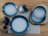 Creatable, 23788, seria Cascade, set de veselă cu 8 piese pentru 2 persoane, serviciu combinat din gresie, potrivit pentru mașina de spălat vase și cuptorul cu microunde, producție de calitate