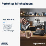 Espressor portafilter De'Longhi La Specialista Arte EC9155.MB cu râșniță, 8 setări de măcinare, presiune 15 bar, 3 setări de temperatură, spumator de lapte, 1550W, rezervor de 1,7L, oțel inoxidabil/negru, inclusiv kit barista