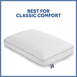 Pernă Sealy Essentials din spumă cu memorie, standard, albă, 2 bucăți Perne standard Naty Shop