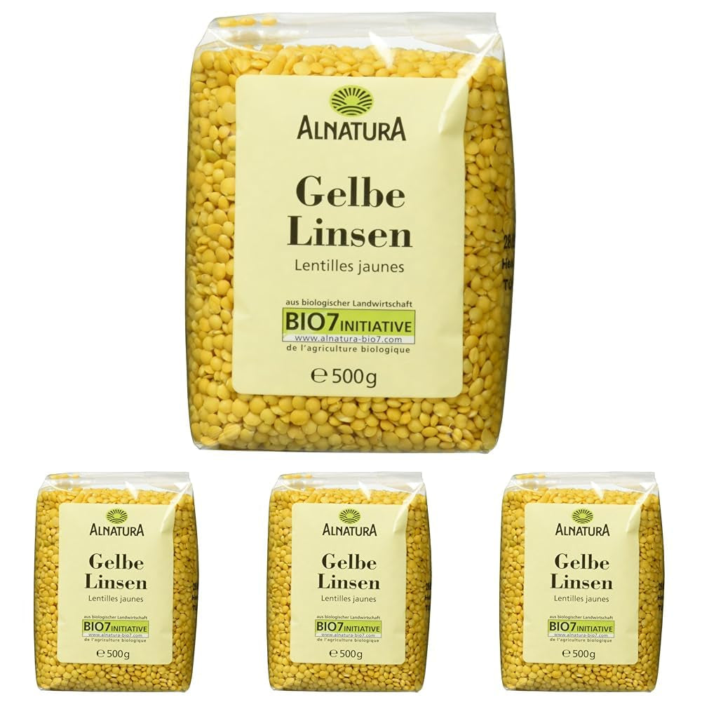 Linte galbenă organică, 500g