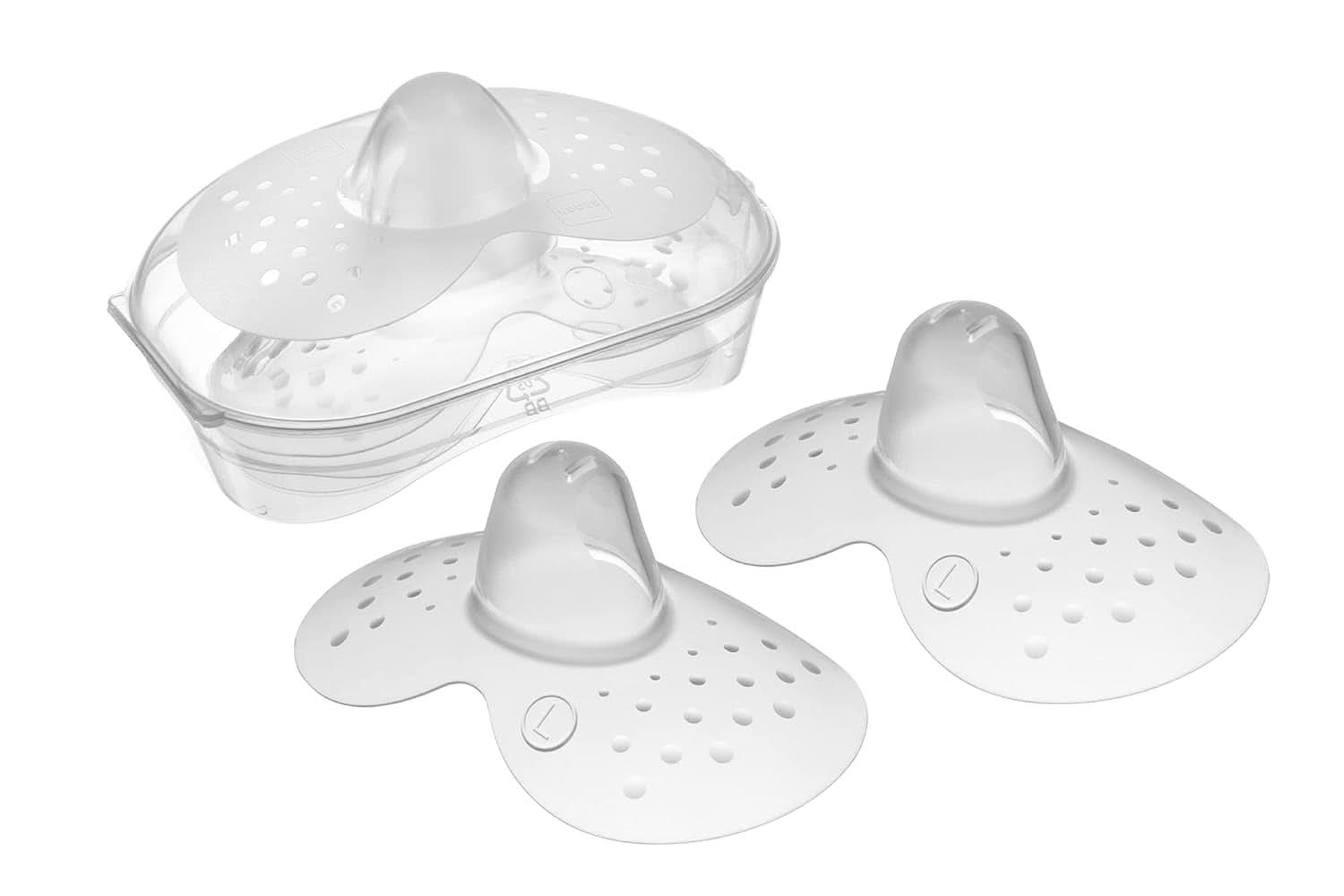 MAM | Capace pentru sâni - Set de 2 tampoane pentru sâni din silicon (mărimea L, 23mm) Accesorii Hrana si Alaptare Bebe Naty Shop Marime L 23 mm