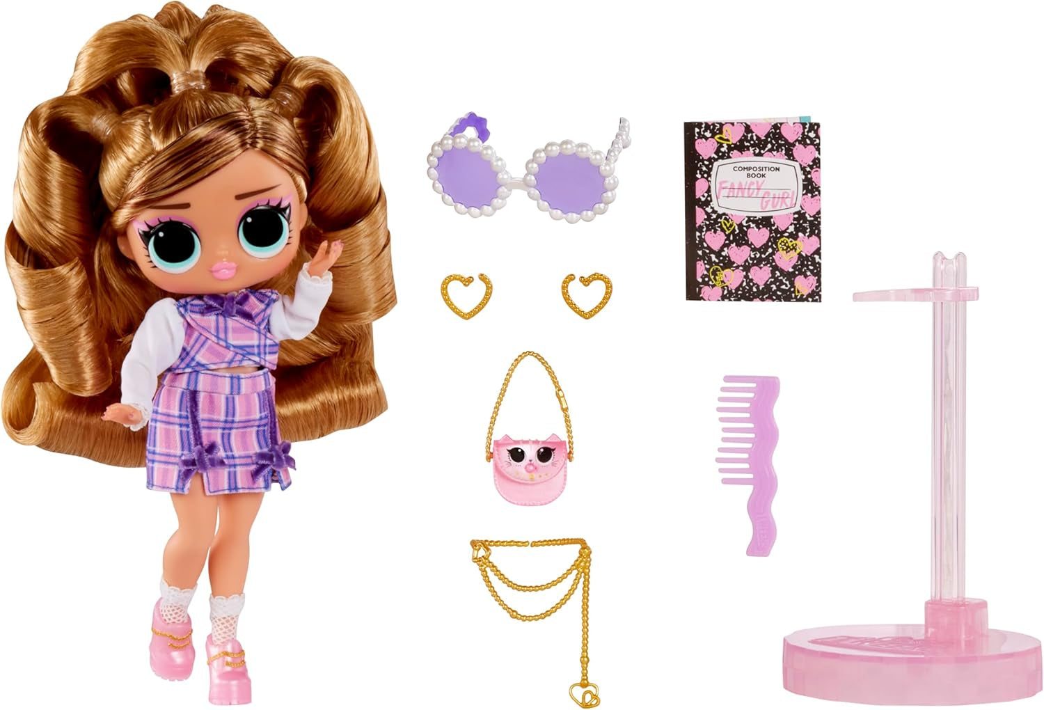 LOL Surprise! Păpușă Tweens Core - Fancy Girl - Include 1 păpușă la modă cu ținută și accesorii, 4 articole de colecție, Rose