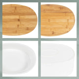 Cutie de pâine Kela cu găuri de ventilație, cutie de pâine ceramică, SALENA, vas de pâine, alb, 36,5 x 23,5 x 14 cm Cutii depozitare alimente Naty Shop