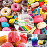 Lebensmittelfarbe Gel - 12 Farben Konzentrierte Gel Lebensmittel Farben Für Kuchen Dekoration, Backen, Kekse, Macaron - Zuckerfrei Food Coloring Für Getränken, Tortendeko, DIY Slime, Osterei - 10Ml Je Naty Shop