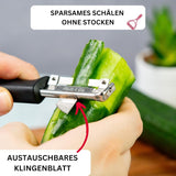 Westmark 29092270 Sparschäler Gallant, Pp/Tpe/Edelstahl, Schwarz / Rot, 16,5 X 3,7 X 2 Cm Peeler Naty Shop